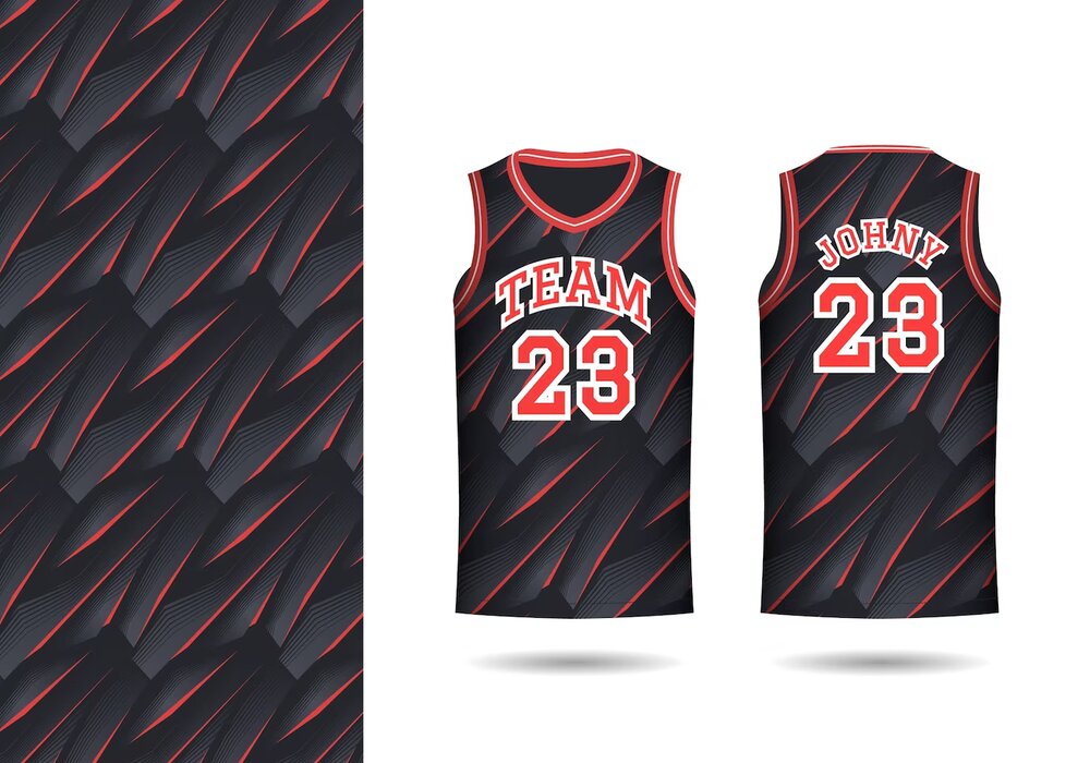 Textures et motifs maillot basket