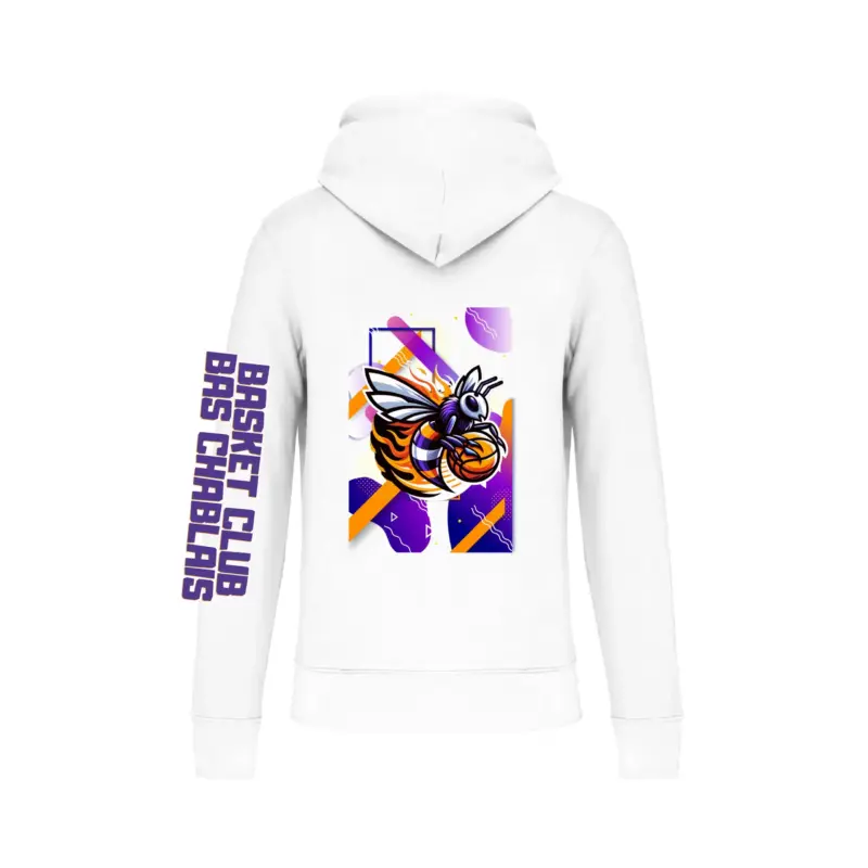 Hoodie blanc big arrière Hoodie blanc big arrière