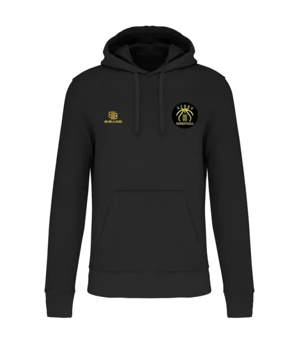 Hoodie noir avant Spartiates Hoodie noir avant Spartiates