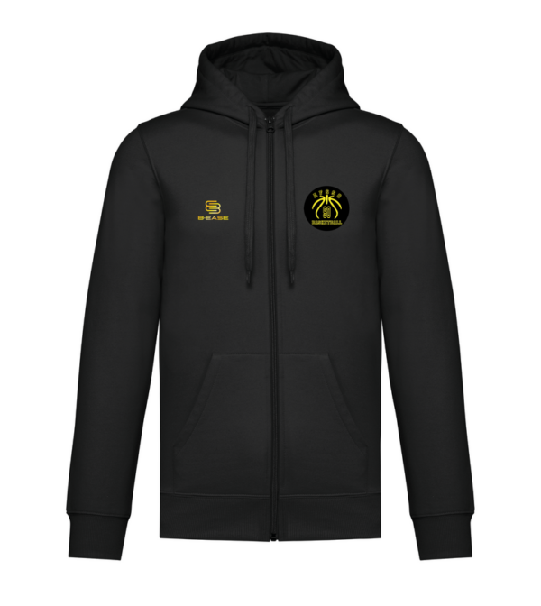 Hoodie zippé avant noir Spartiates
