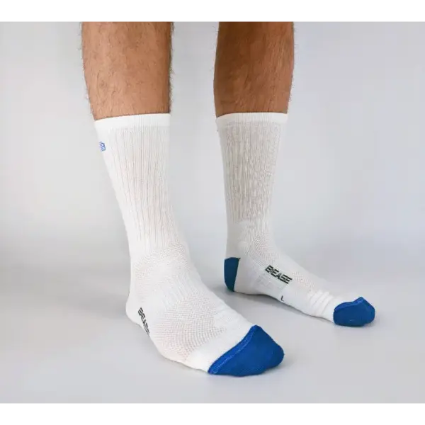 chaussette basketball uptime blanc bleu