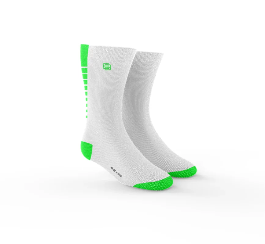 chaussettes Up time blanc vert