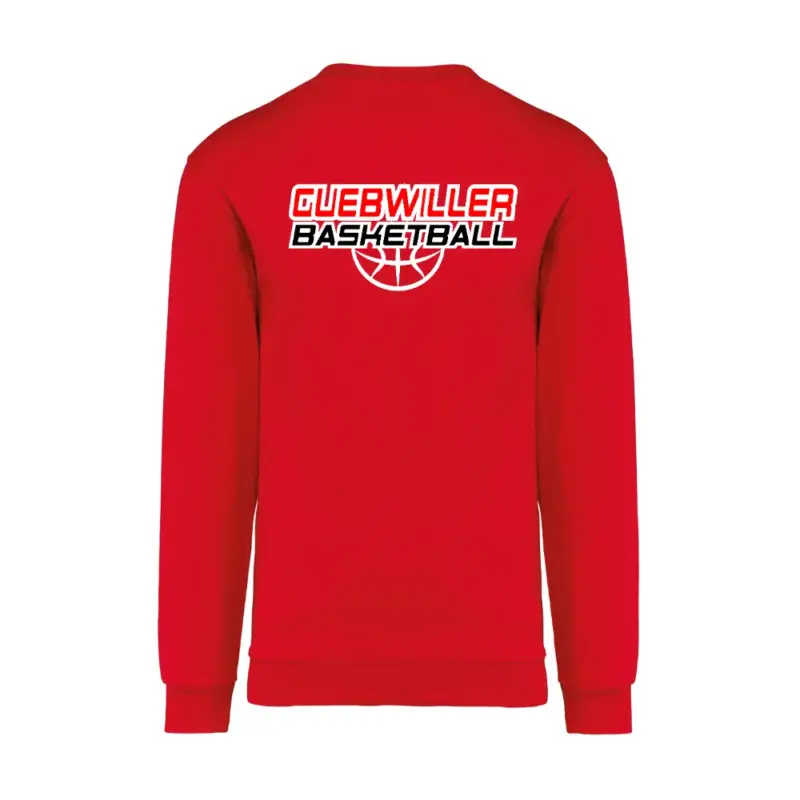 sweat dos rouge