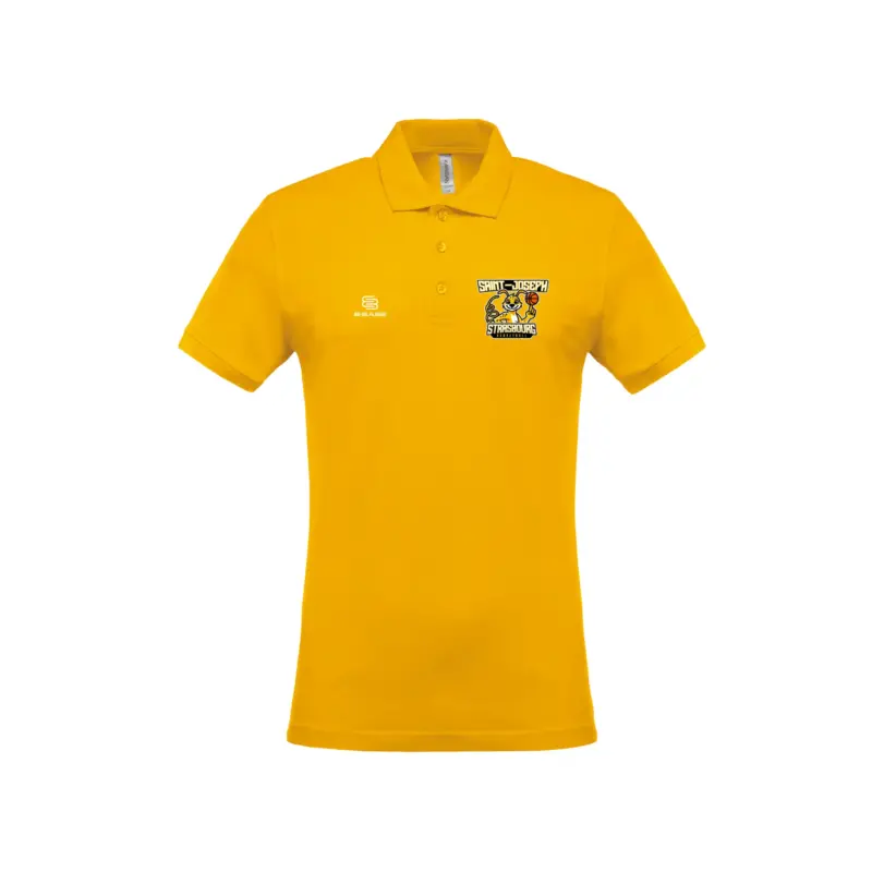 Polo saint jospeh strasbourg basketball jaune