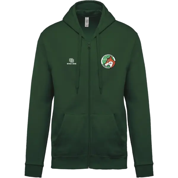 sweat zippé à capuche rustenhart / sweat à capuche zippé homme