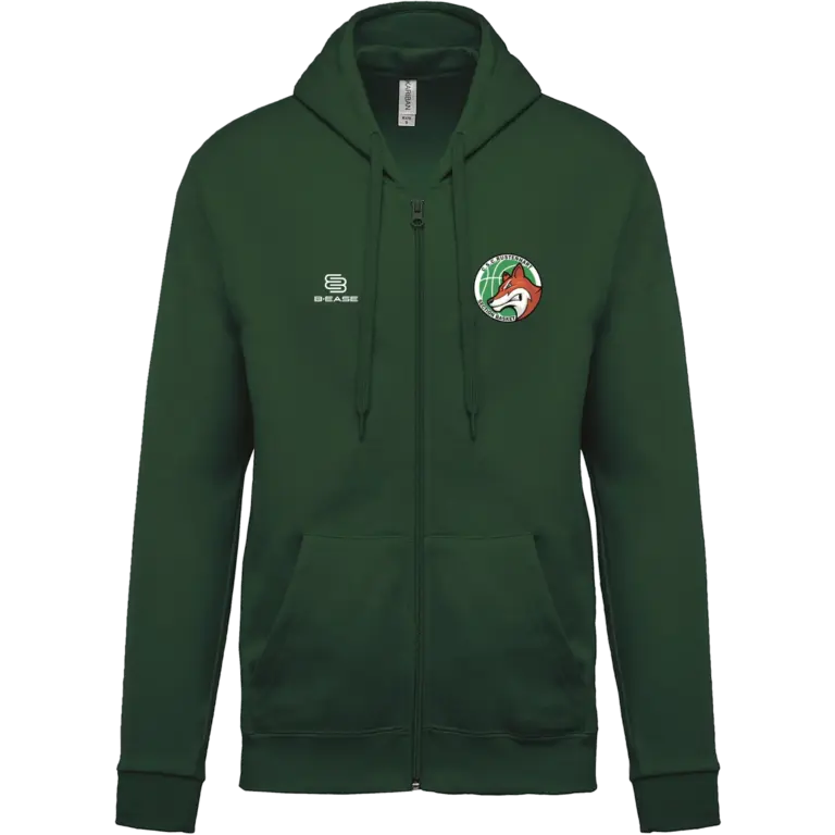 sweat zippé à capuche rustenhart / sweat à capuche zippé homme