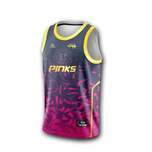 Maillot de basket  #PEUPLEBLEU - PINKS