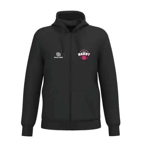 Sweat zippé à capuche CTC de la Hardt - Noir