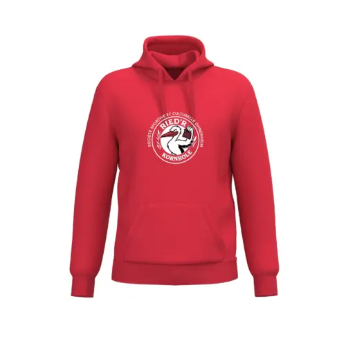 Hoodie rouge Kornried Sweat à capuche Ried'R Kornhole - Rouge