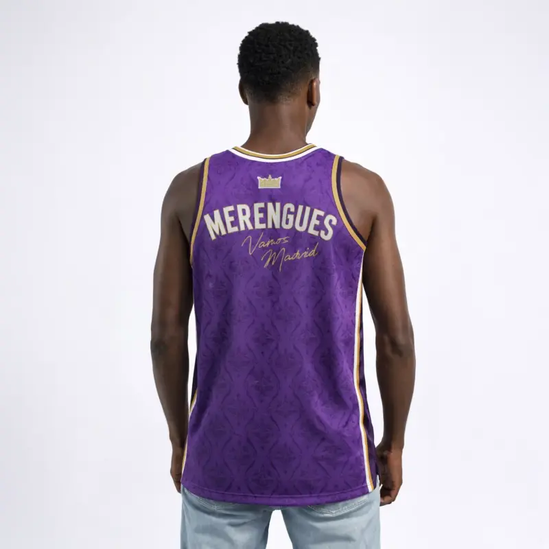 Maillot Madrdi basket arrière porté — B.EASE