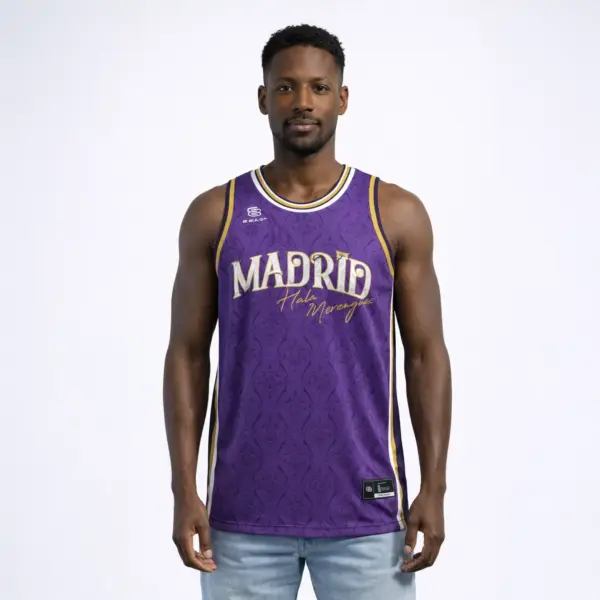 Maillot Madrdi basket avant porté