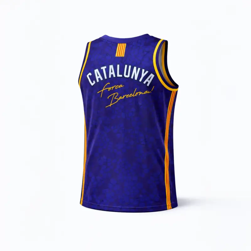 Maillot De Basket FC Barcelone - Porté En Match - Numéro 8 - Euro FIBA