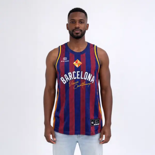 maillot basket barcelone avant porté