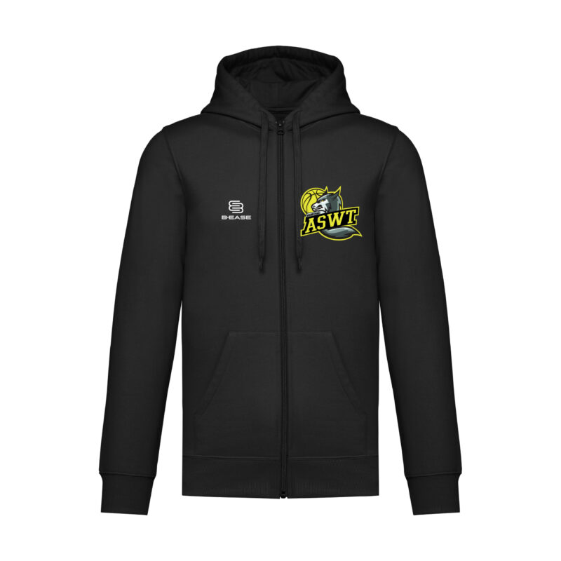 Sweat zippé à capuche AS Wattignies - Noir