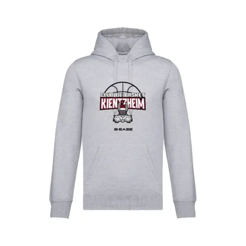 Sweat à capuche Club de Basket de Kientzheim - BIG - Gris