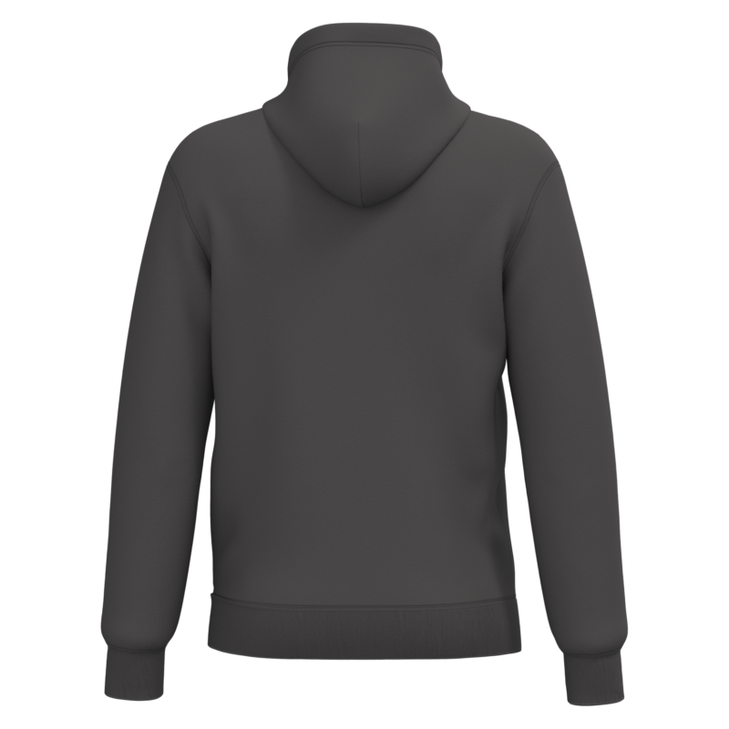 Dark Grey BACK Sweat-shirt recyclé à capuche unisexe