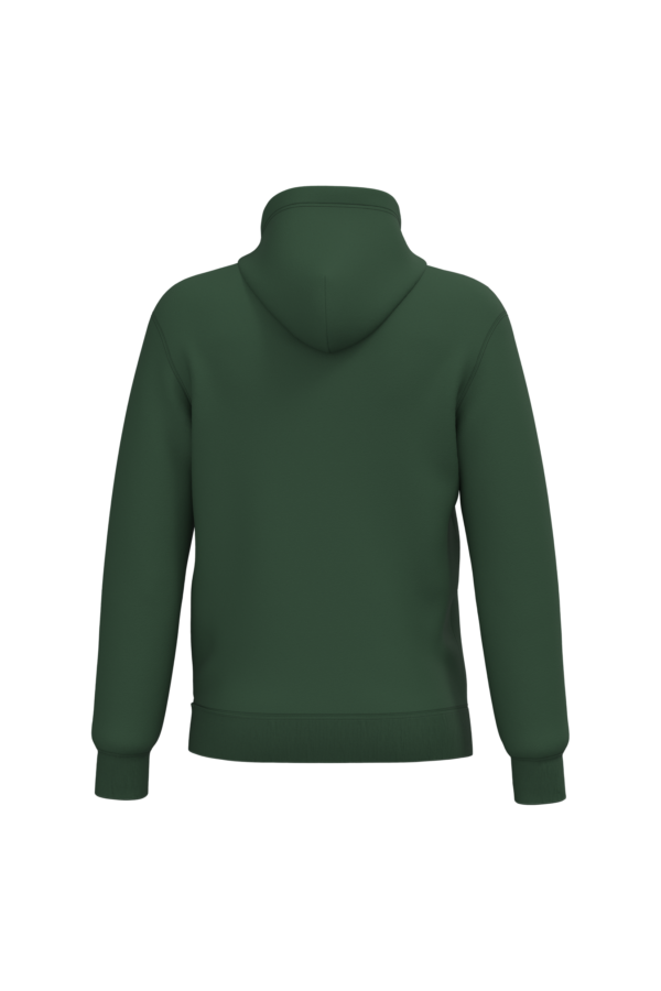 Forest Green BACK Sweat-shirt recyclé à capuche unisexe