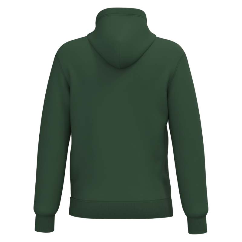 Forest Green BACK Sweat-shirt recyclé à capuche unisexe