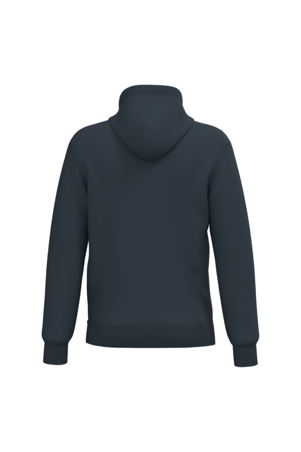 Navy BACK Sweat-shirt recyclé à capuche unisexe