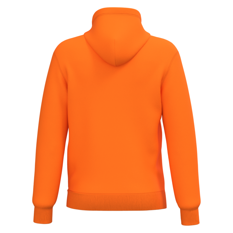 Orange BACK Sweat-shirt recyclé à capuche unisexe