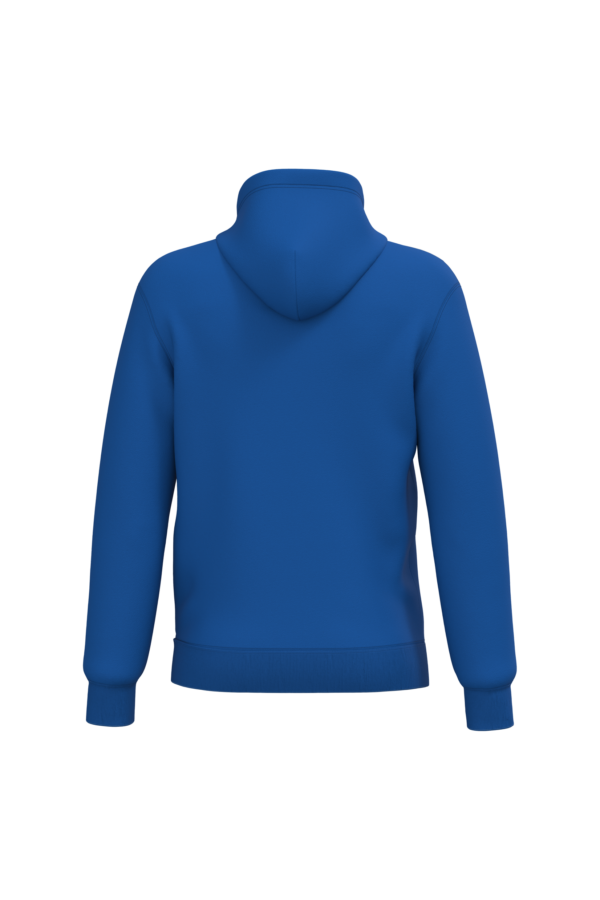 Royal Blue BACK Sweat-shirt recyclé à capuche unisexe