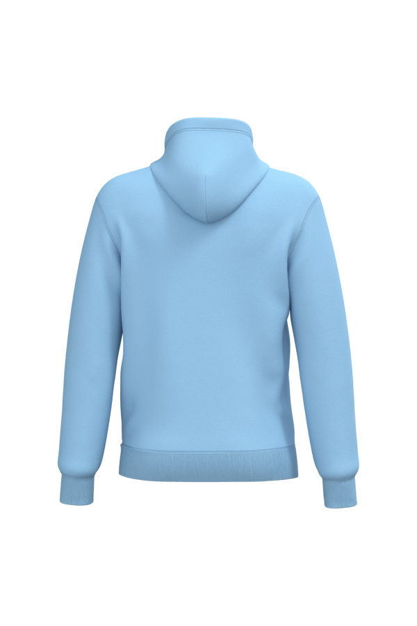Sky Blue BACK Sweat-shirt recyclé à capuche unisexe