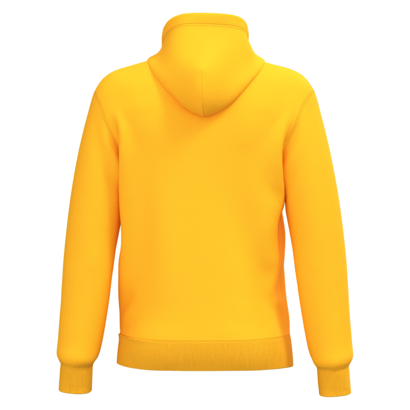 Yellow BACK Sweat-shirt recyclé à capuche unisexe