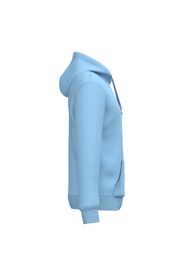 Sky Blue SIDE Sweat-shirt recyclé à capuche unisexe