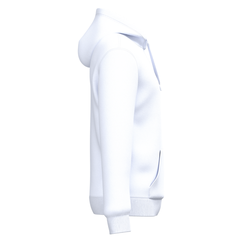 White SIDE Sweat-shirt recyclé à capuche unisexe