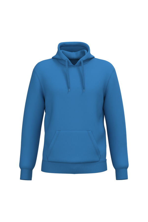 Light Royal Blue FACE Sweat-shirt recyclé à capuche unisexe