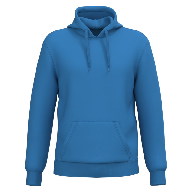 Light Royal Blue FACE Sweat-shirt recyclé à capuche unisexe
