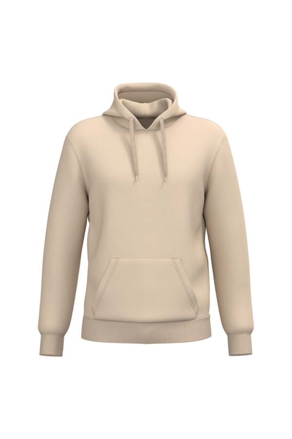 Light Sand FACE Sweat-shirt recyclé à capuche unisexe