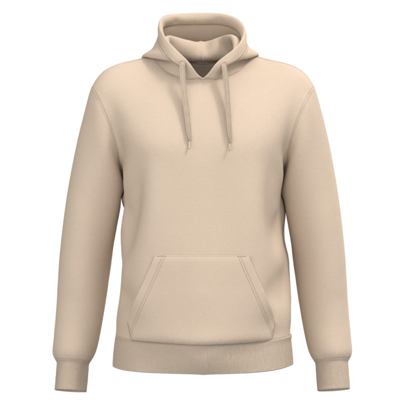 Light Sand FACE Sweat-shirt recyclé à capuche unisexe