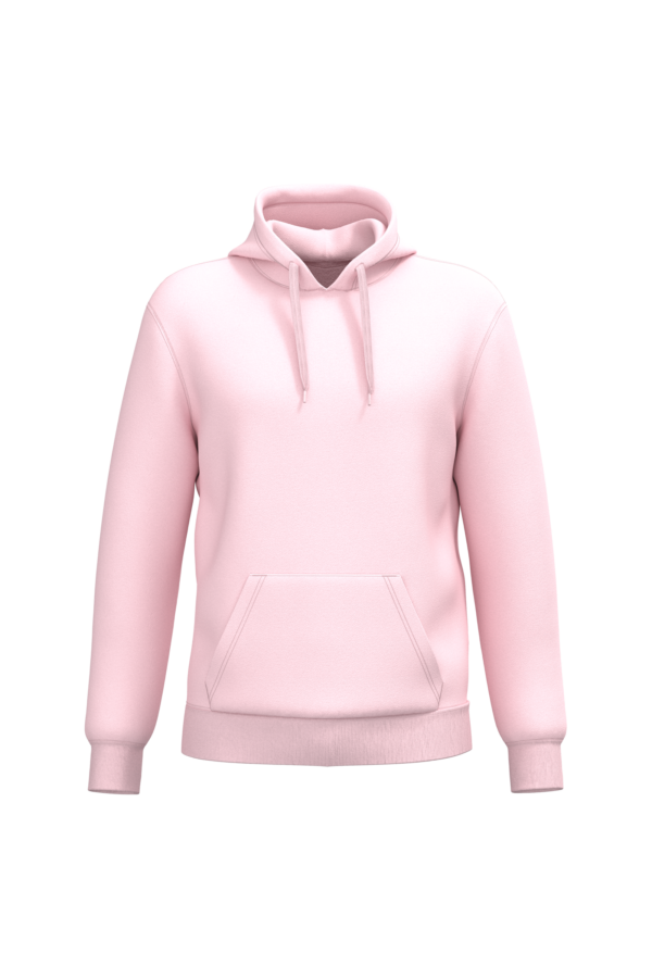 Pale Pink FACE Sweat-shirt recyclé à capuche unisexe