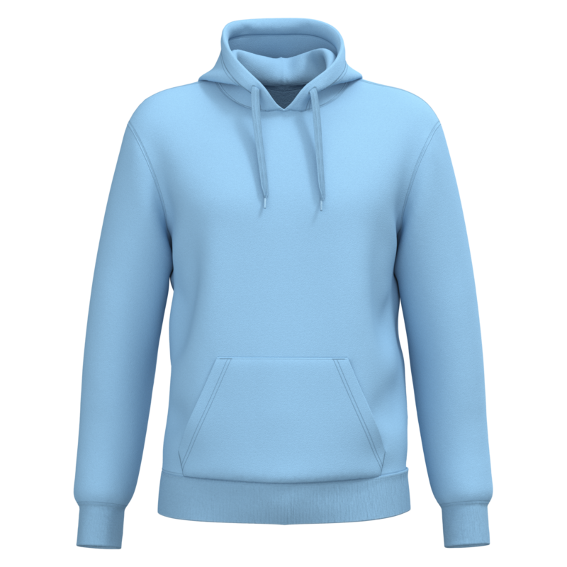 Sky Blue FACE Sweat-shirt recyclé à capuche unisexe