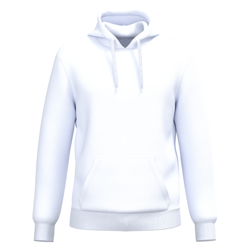 White FACE Sweat-shirt recyclé à capuche unisexe