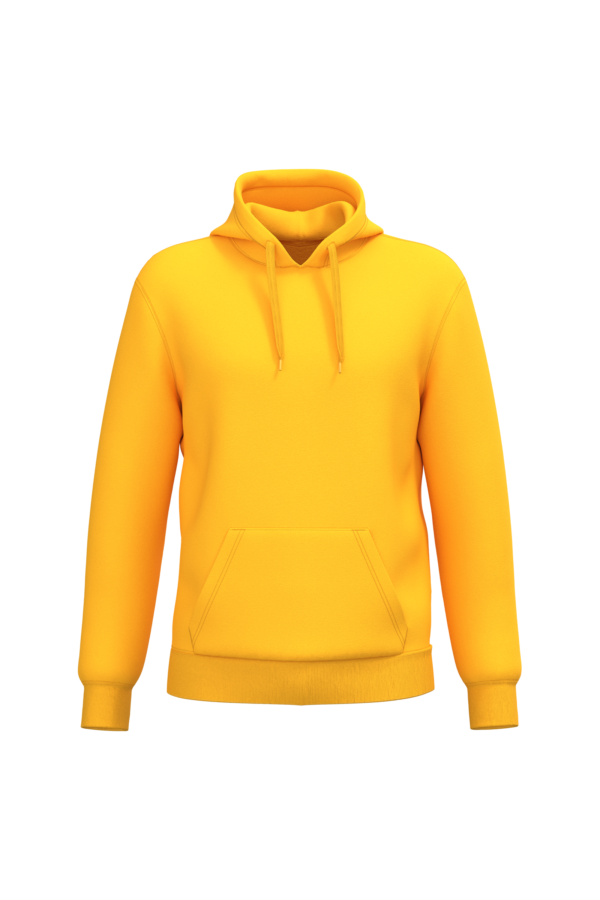 Yellow FACE Sweat-shirt recyclé à capuche unisexe