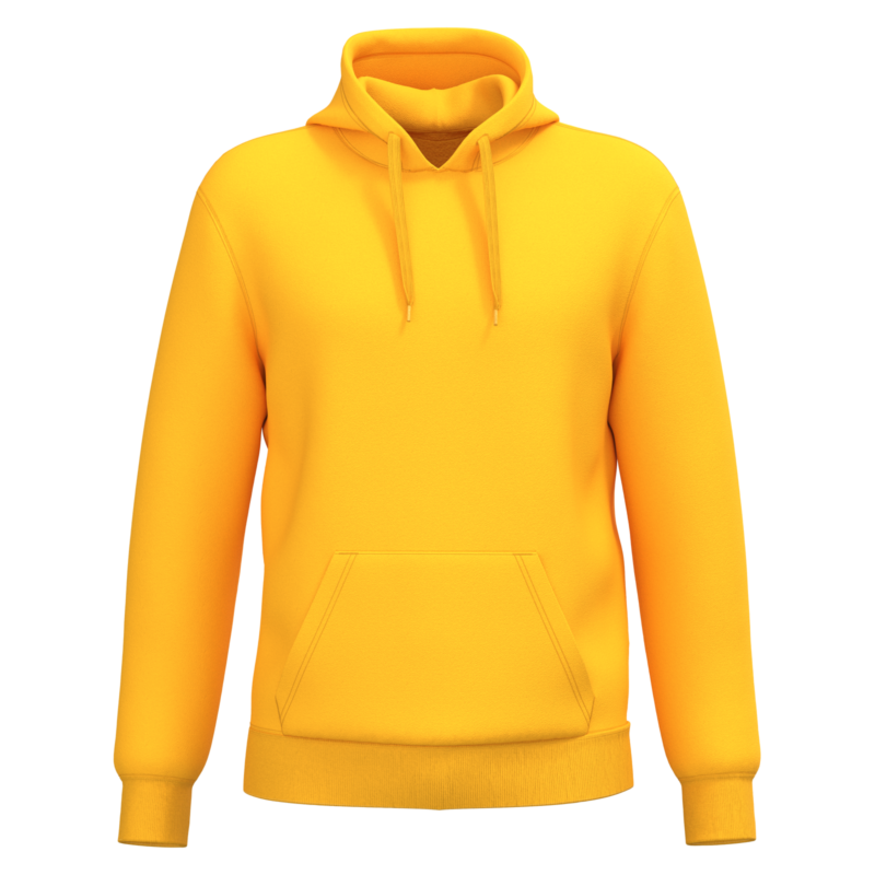 Yellow FACE Sweat-shirt recyclé à capuche unisexe