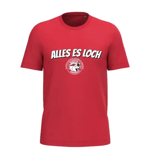 T-shirt Ried'R Kornhole ALLES ES LOCH - Rouge