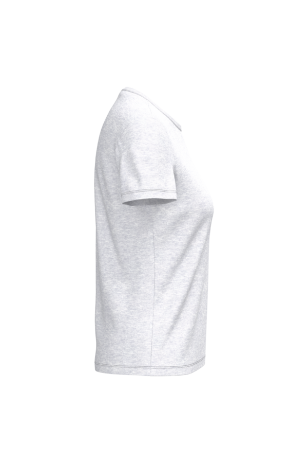 Ash Heather SIDE T-shirt bio coton peigné femme léger personnalisable – Club Basketball