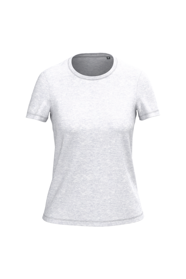 Ash Heather FACE T-shirt bio coton peigné femme léger personnalisable – Club Basketball