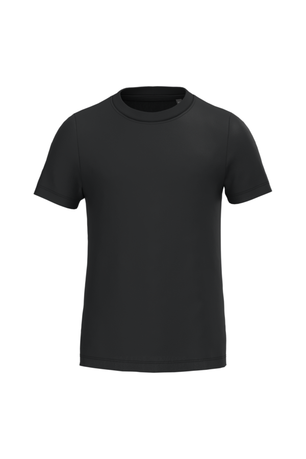 T-shirt basketball enfant coton, coloris Black, vue de face