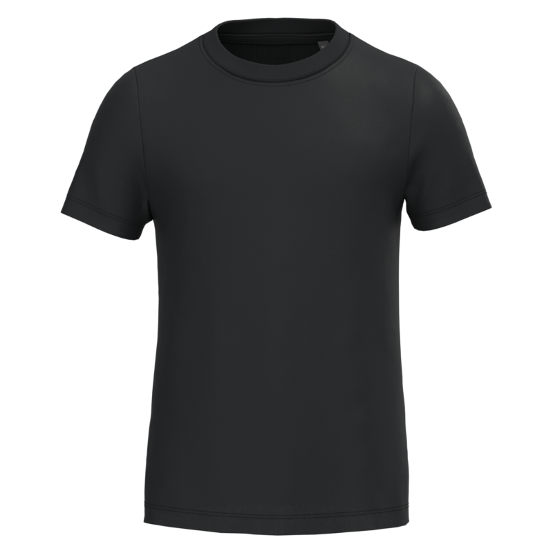 T-shirt basketball enfant coton, coloris Black, vue de face