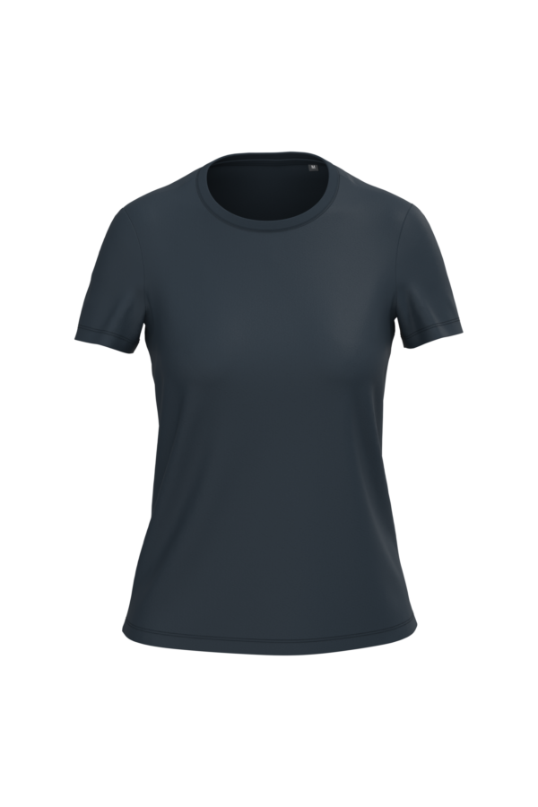 Navy FACE T-shirt bio coton peigné femme personnalisable – Club Basketball