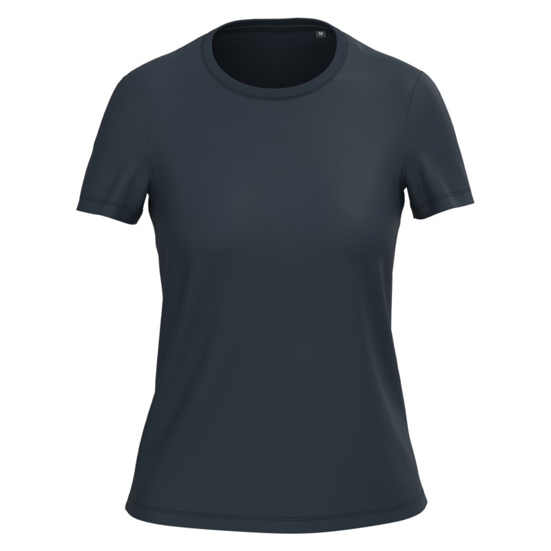 Navy FACE T-shirt bio coton peigné femme personnalisable – Club Basketball