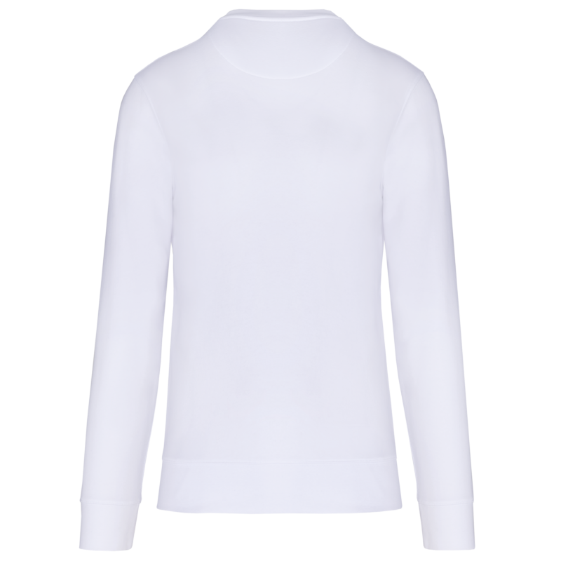 White BACK Sweat col rond bio écoresponsable enfant personnalisable – Club Basketball