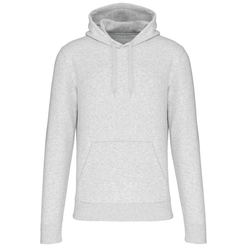 Ash Heather FACE Sweat à capuche bio écoresponsable homme personnalisable – Club Basketball