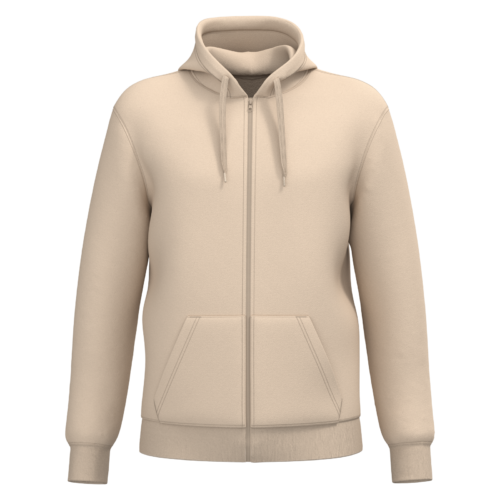 Sweat-shirt recyclé zippé à capuche unisexe