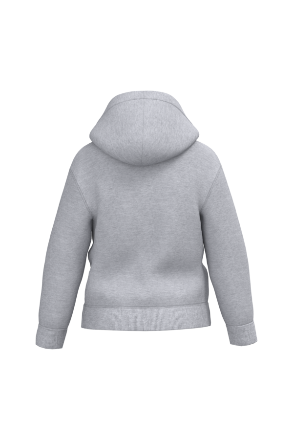 Oxford Grey BACK Sweat à capuche recyclé enfant personnalisé DTF – Club Basketball