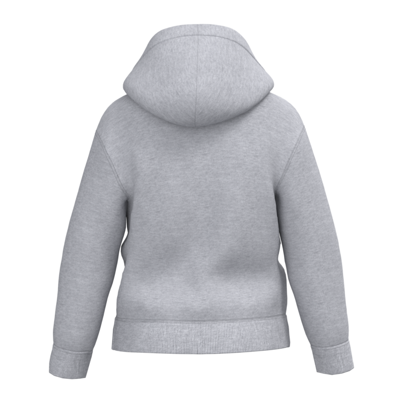 Oxford Grey BACK Sweat à capuche recyclé enfant personnalisé DTF – Club Basketball